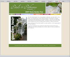 Master Gardener Garden Tour Website